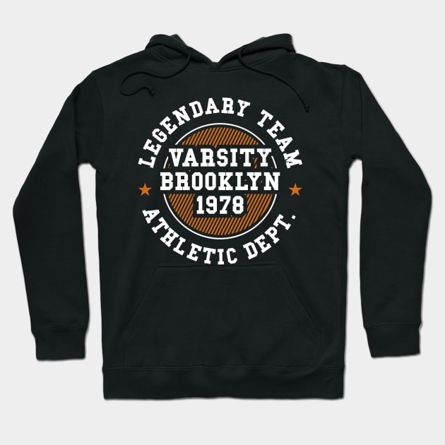 varsity brooklyn 1978 Hoodie by Tekate